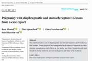 Pregnancy with diaphragmatic and stomach rupture: Lessons from a case report